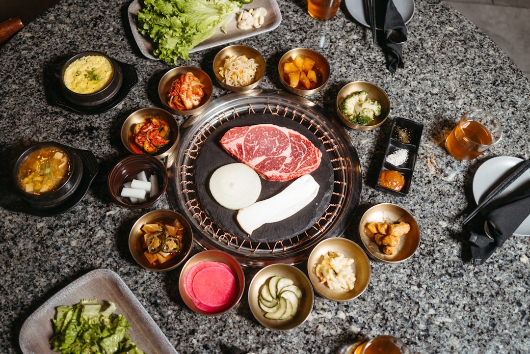 a table topped with lots of different types of food